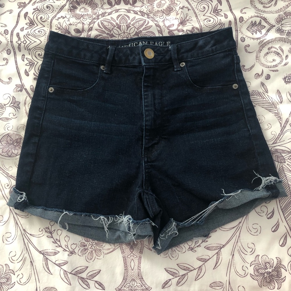 American Eagle high-waisted denim shorts